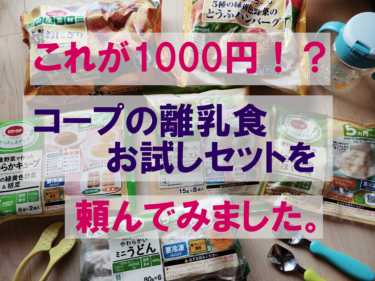 1000円で試せる！？時短したいママにオススメ！人気の離乳食がお家に届くコープのお試しセット